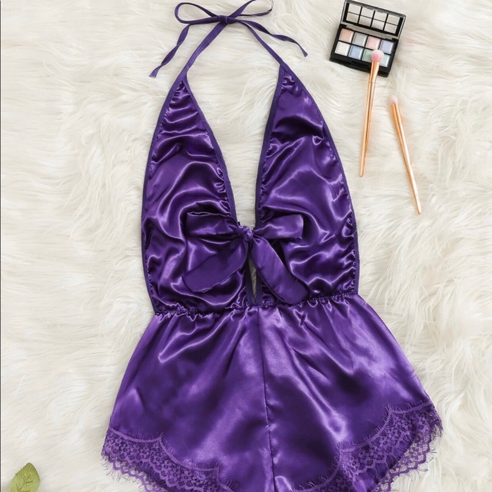 Purple lingerie